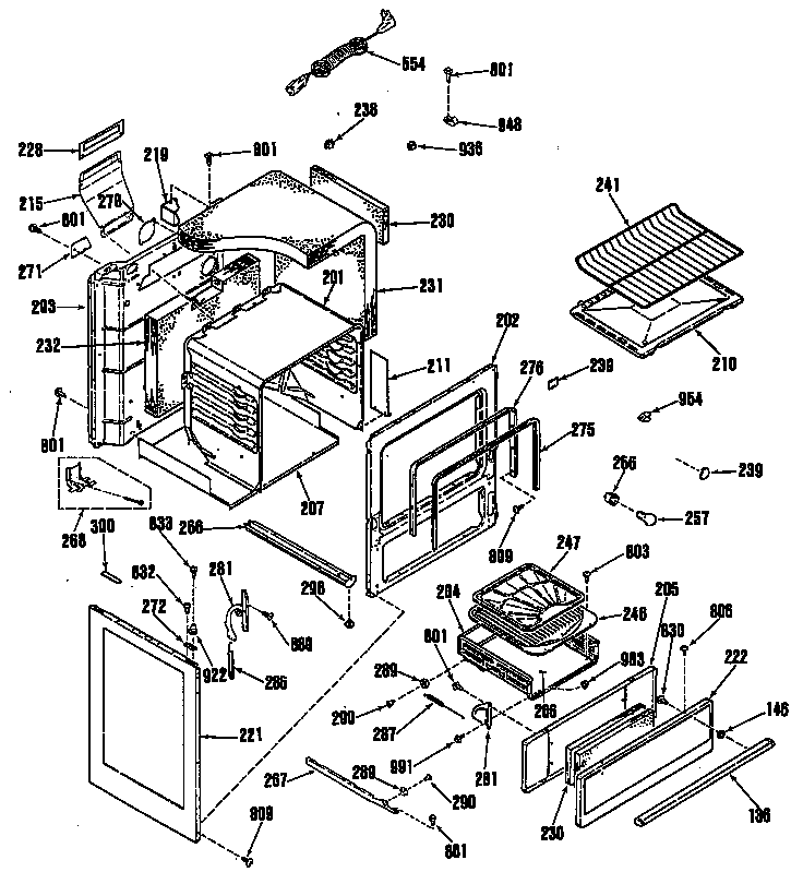 GE L2B115GPL0 chassis diagram