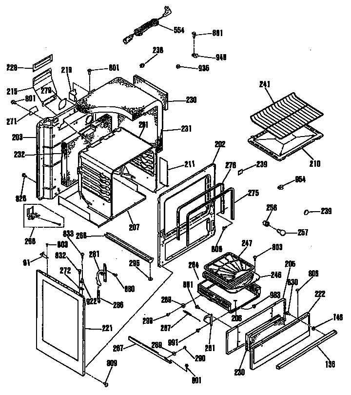 GE L2B115GPL2 chassis diagram