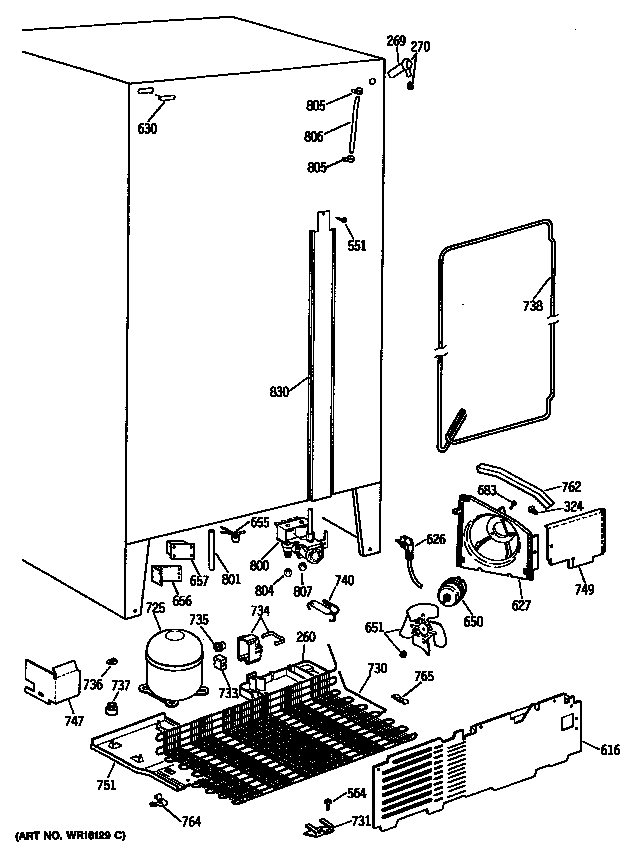 GE MSK27DHSCAD unit diagram