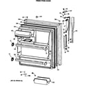 GE MTX18GASGRWH fresh food door diagram