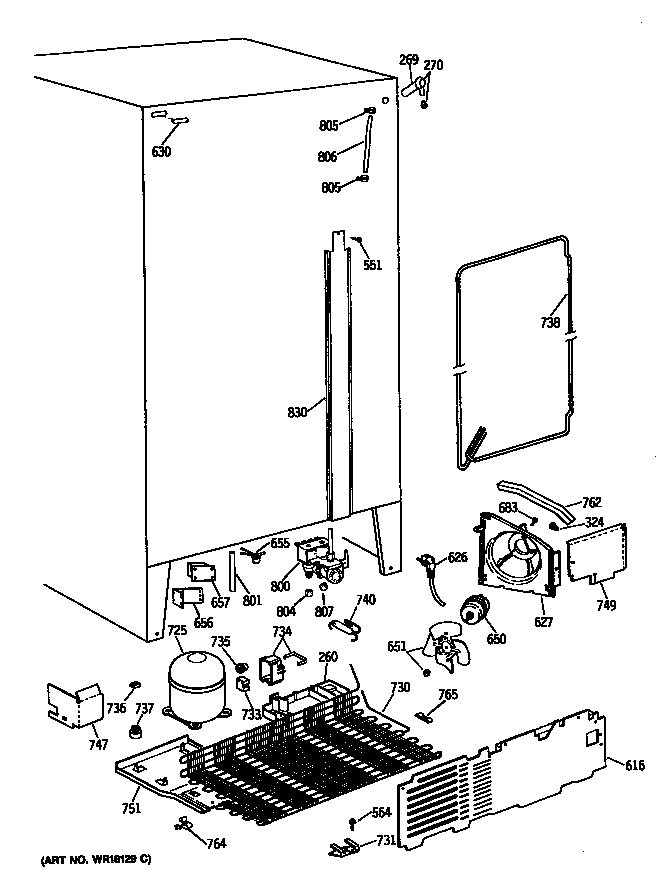 GE MSK22GRSMAD unit diagram