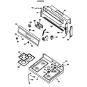 GE LGB356GET2WH cooktop diagram