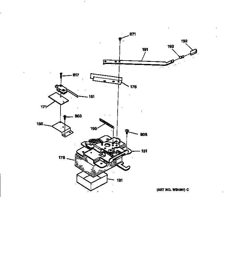 GE LEB356WT3WW lock diagram