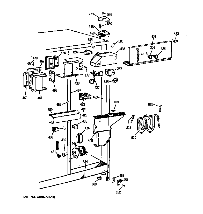 GE MSK27DRXAAA fresh food section diagram