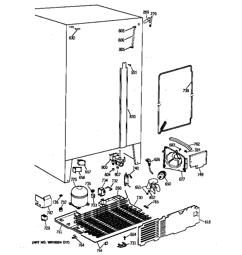 GE MST24GRXAWW unit parts diagram