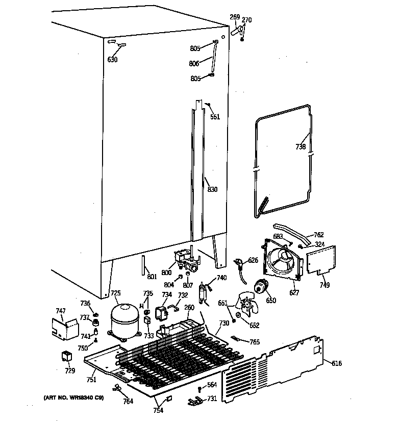 GE MSZ20GWYDWW unit parts diagram