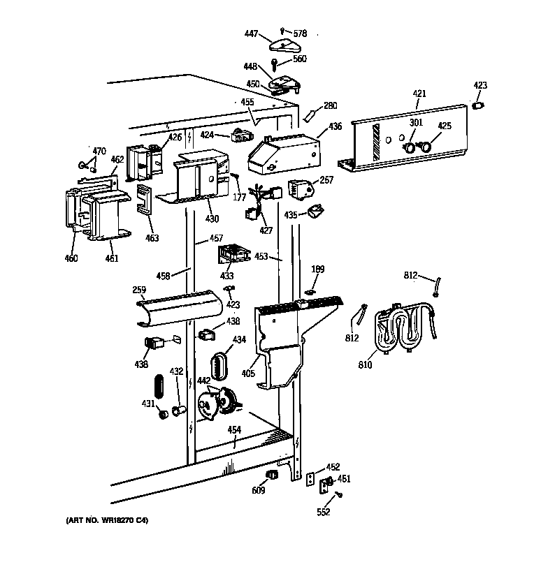 GE MSK27DHXEWH fresh food section diagram