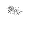 GE LEB131GT2AD oven door diagram
