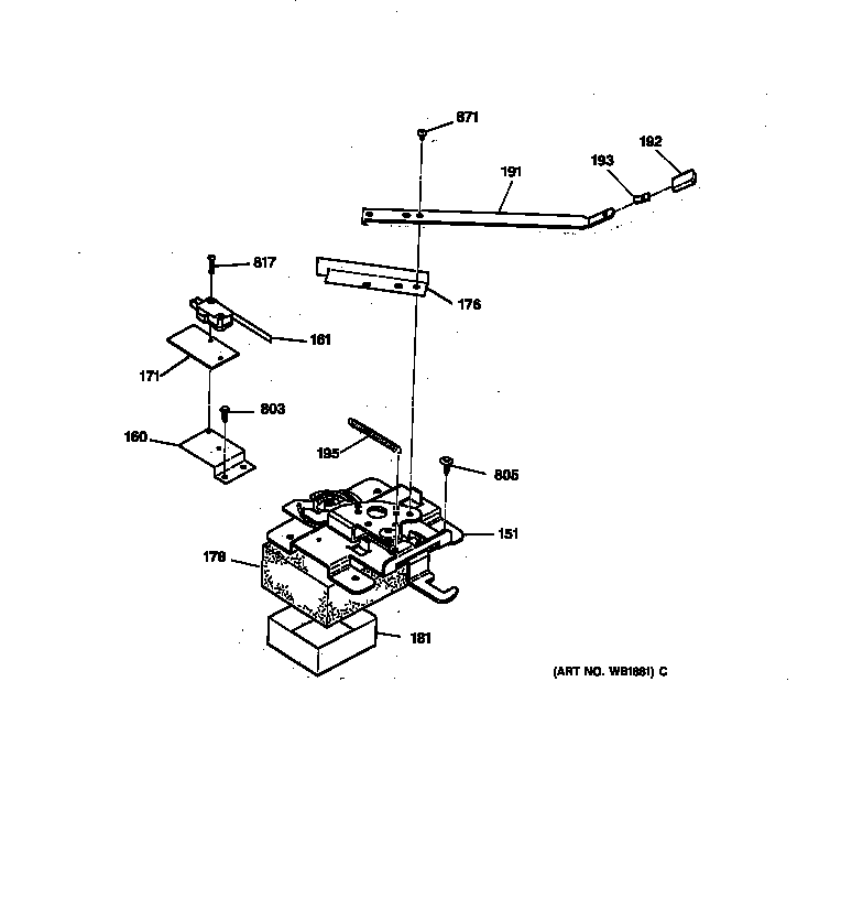 GE LEB356GT3BB lock diagram