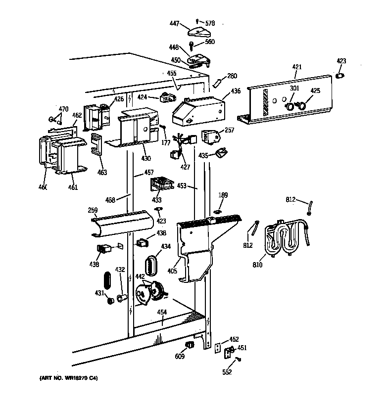 GE MSK27DHZAWH fresh food section diagram