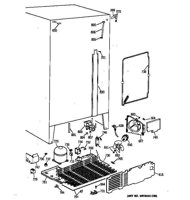 GE MSZ20GWZAWW unit parts diagram