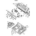 GE LGB336GET2WH cooktop diagram