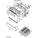 GE LGB336GET2WH door & drawer parts diagram