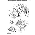GE LGB356GEV1AD cooktop diagram