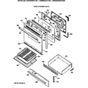 GE LGB356GEV1AD door & drawer parts diagram