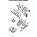 GE LGB146GEV2AD cooktop diagram