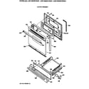 GE LGB146GEV2AD door & drawer diagram