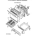 GE LGB356WEW2WW door & drawer parts diagram