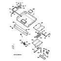 GE LGB336GEV3WH gas burner parts diagram