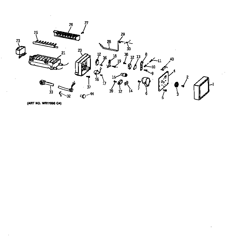GE MSK22GRXDAD icemaker wr30x0303 diagram
