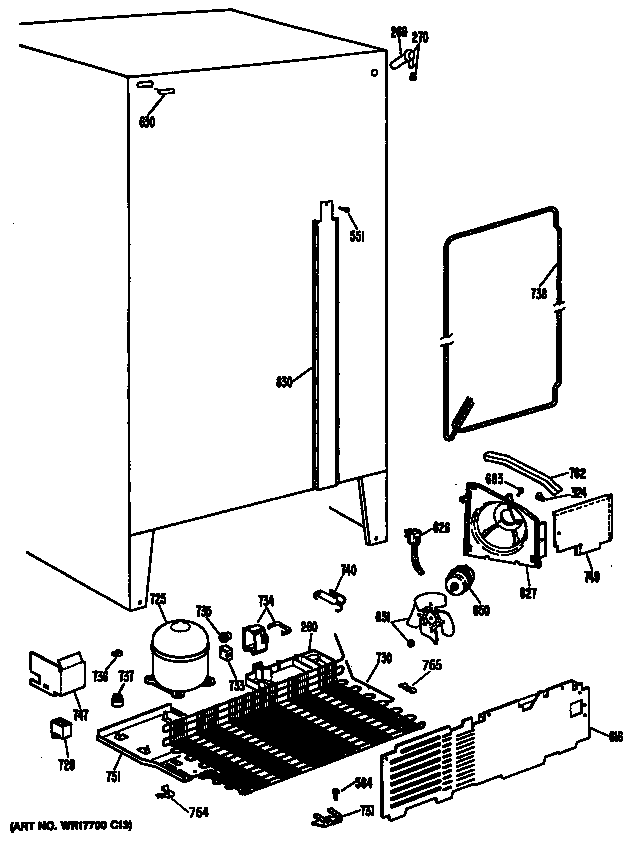 Hotpoint CSX20EASBWH unit diagram