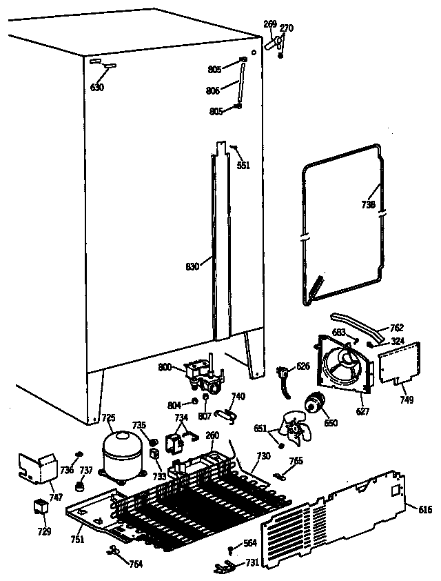 Hotpoint CSX20GWSBWH unit diagram