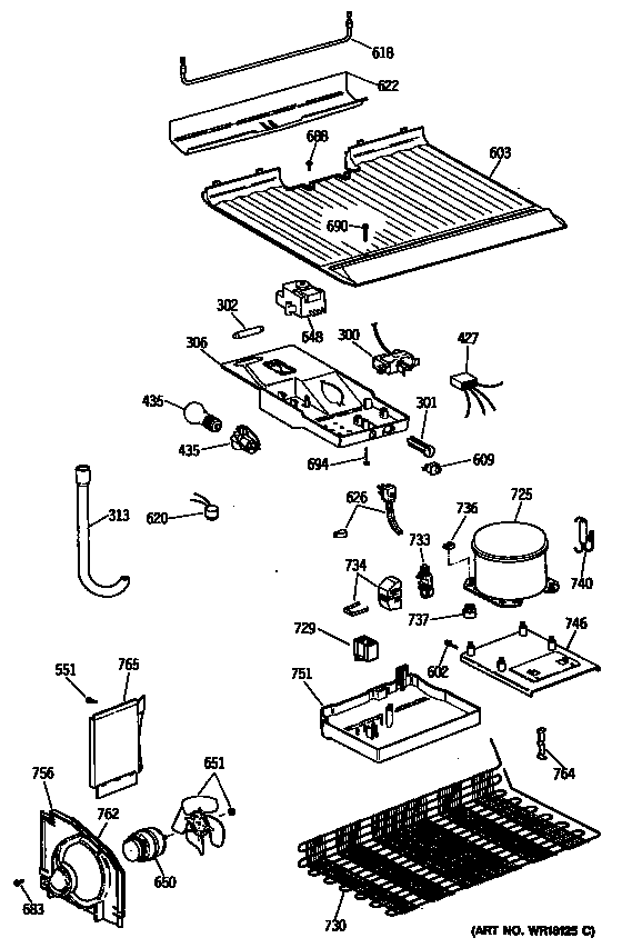 Hotpoint CTH16BYSKRWH unit diagram
