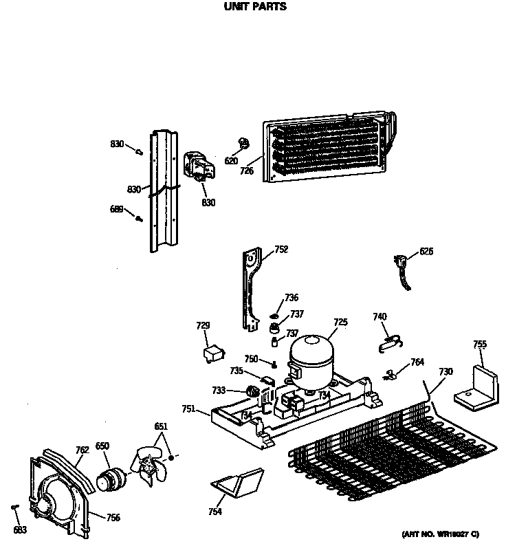 Hotpoint CTE24GASLRWH unit parts diagram