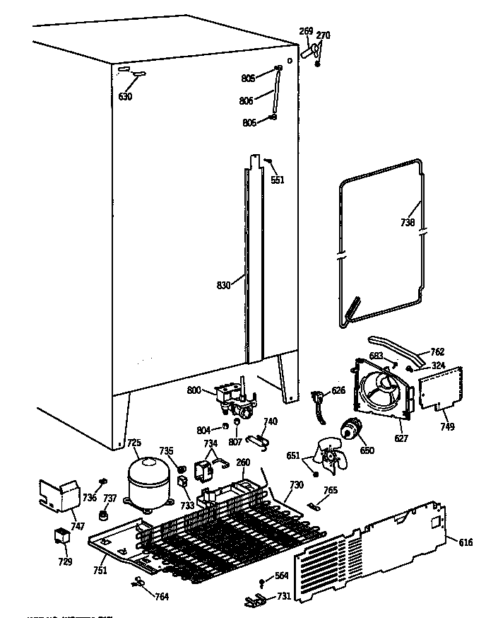 Hotpoint CSX22GRSBAD unit diagram