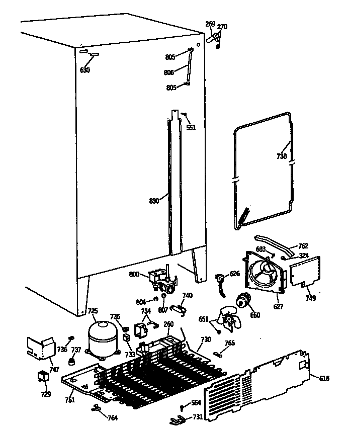 Hotpoint CSX22KWSBAD unit diagram