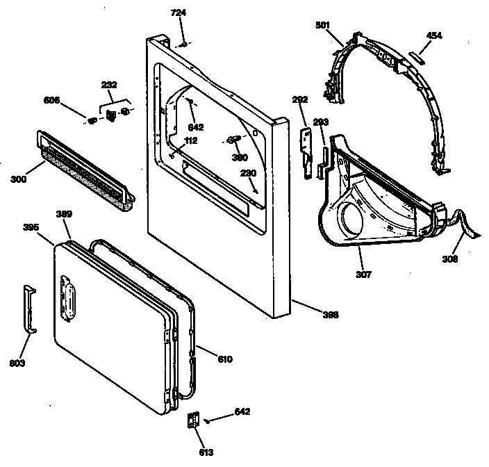 Hotpoint DLB1550SBLWH door diagram