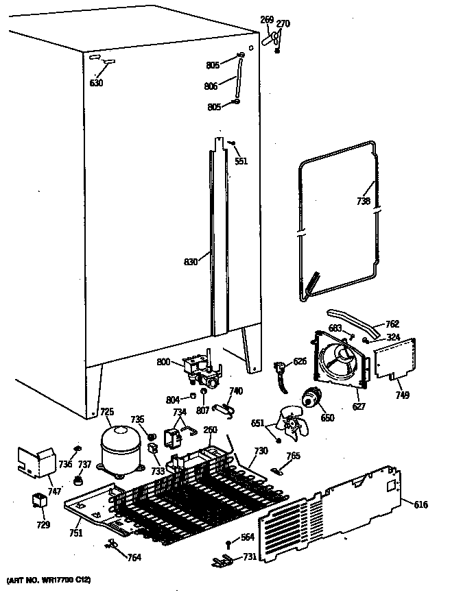 Hotpoint CSC24GRSBAD unit diagram