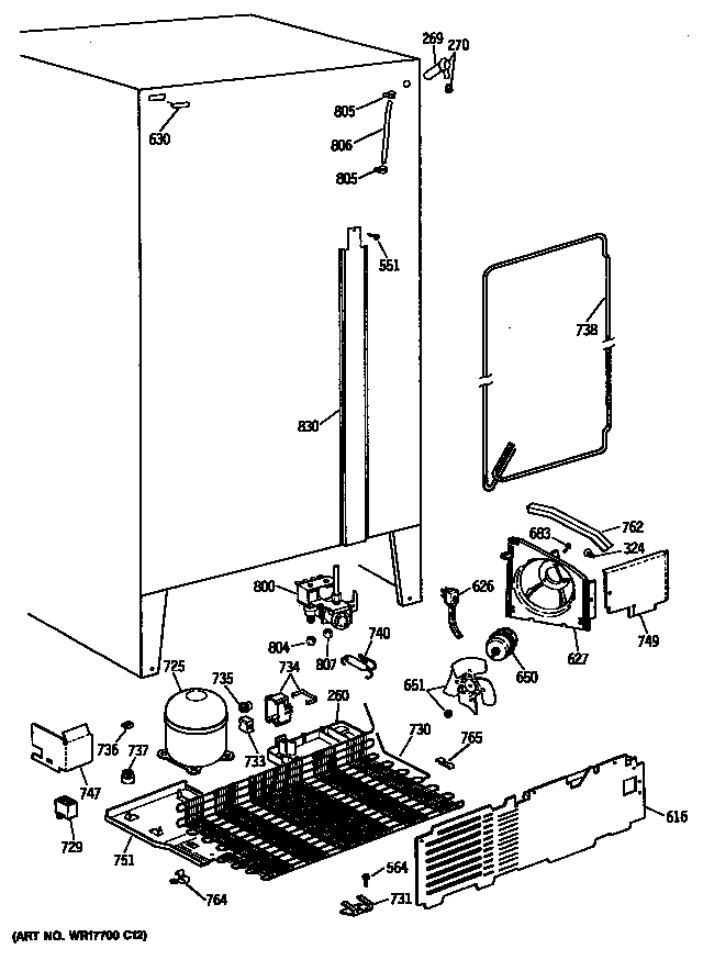Hotpoint CSX20GWSMWH unit diagram
