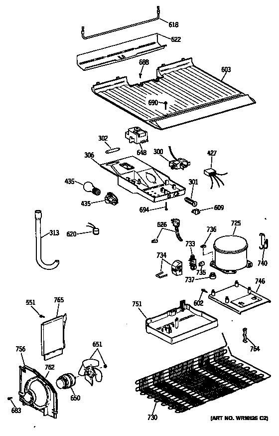 Hotpoint CTE16EYSJRWH unit diagram