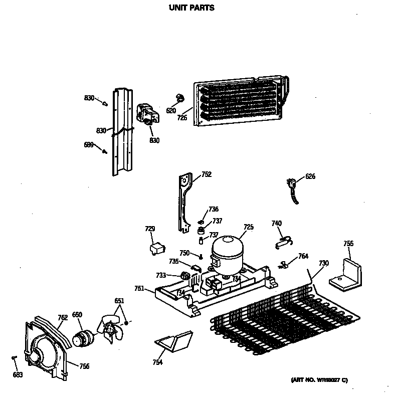 Hotpoint CTX21GASMRWH unit parts diagram