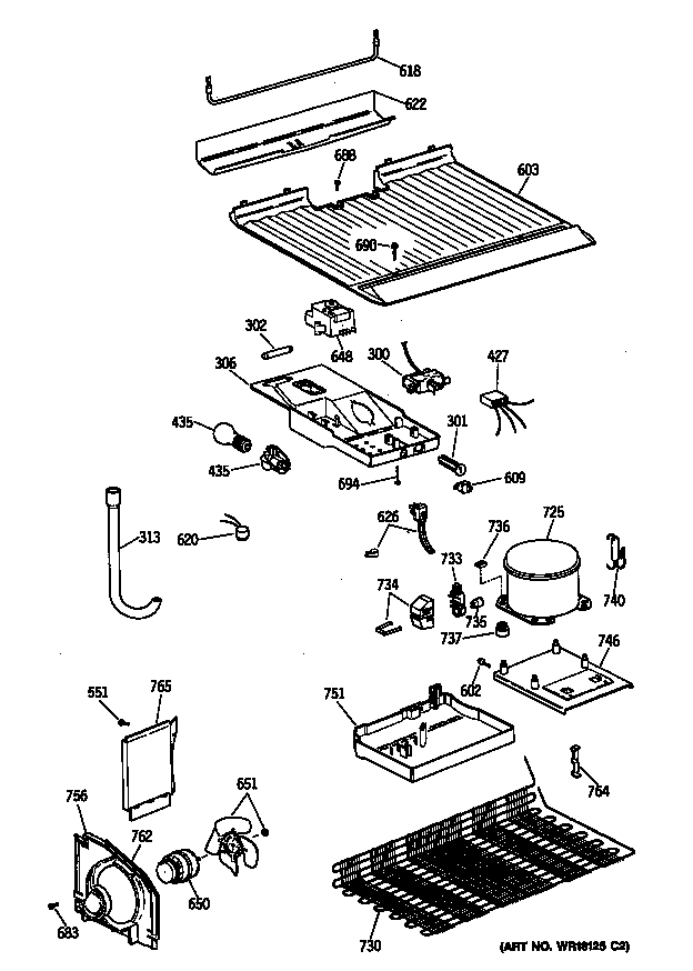 Hotpoint CTX14CASJLWH unit diagram