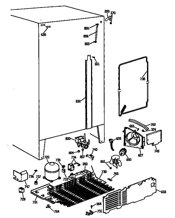 Hotpoint CSX24KWSBAD unit diagram