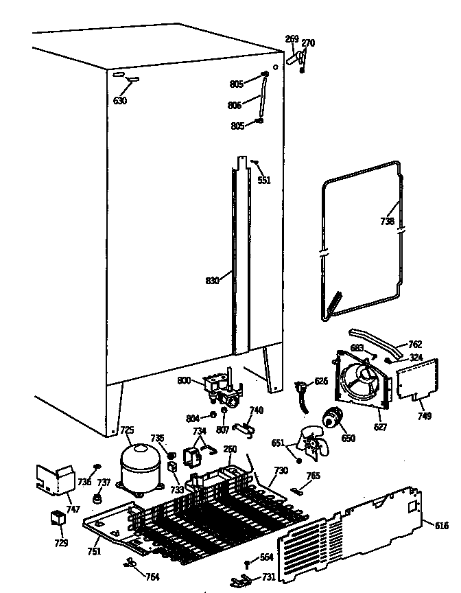 Hotpoint CSX27DRSBWH unit diagram