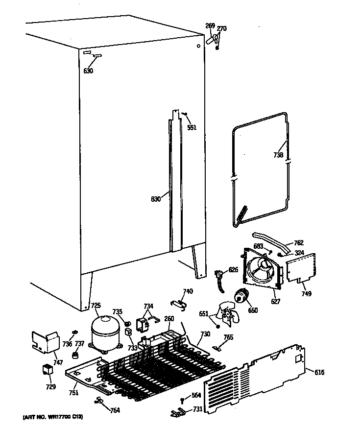 Hotpoint CSC20EASBAD unit diagram