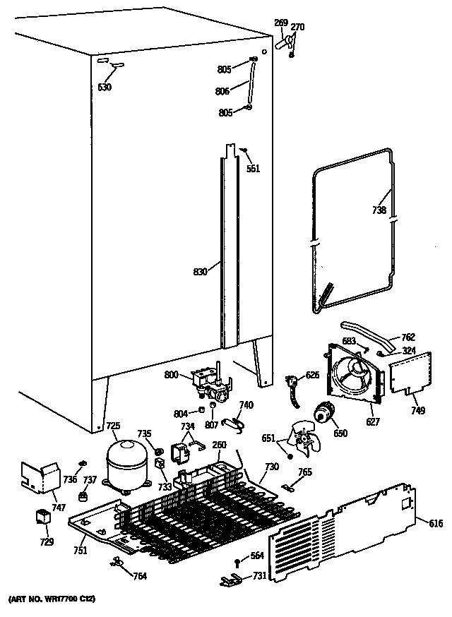 Hotpoint CSX22BRSMWH unit diagram
