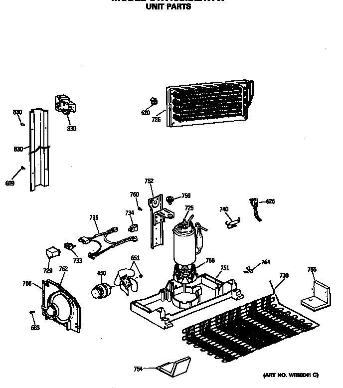 Hotpoint CTX18CISERWW unit parts diagram