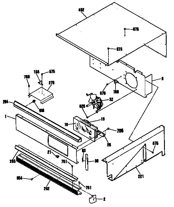 Hotpoint RK736GP5BG cabinet diagram