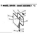 Hotpoint DLB6850TM door diagram