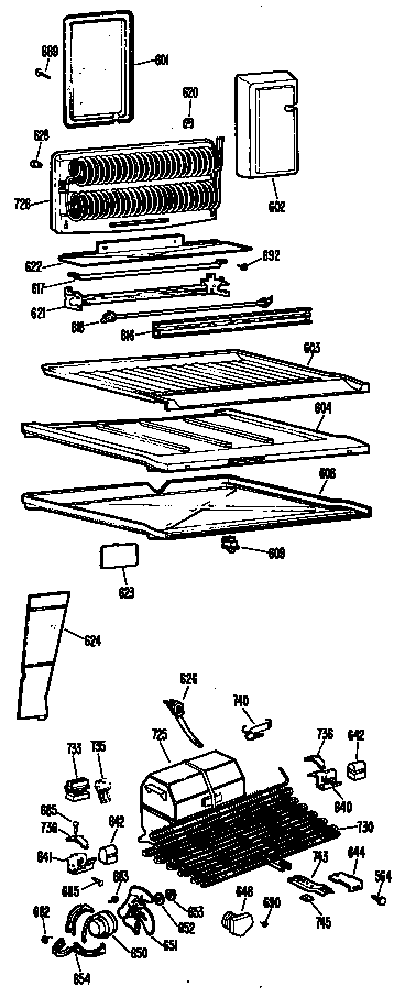 Hotpoint CTF17CFGL unit diagram