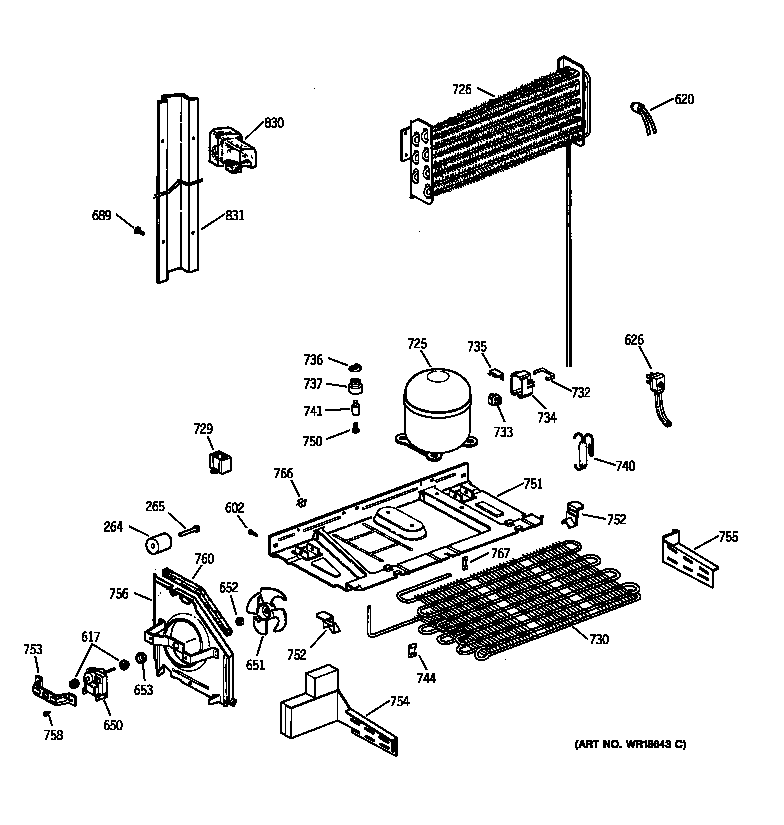 GE TBX21NICBRWW unit parts diagram