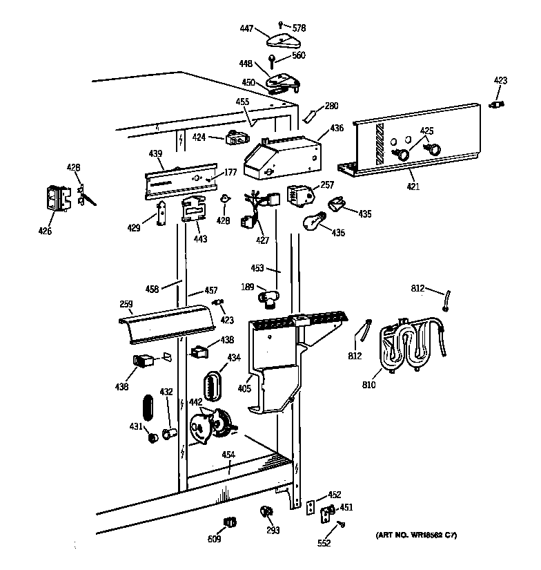 Kenmore 36359552994 fresh food section diagram