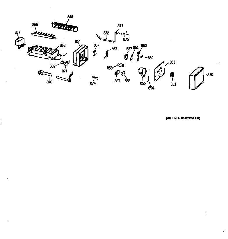 Kenmore 36359552994 icemaker wr30x0327 diagram