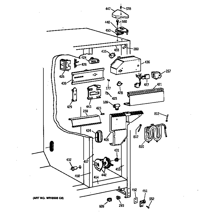 Kenmore 36358277894 fresh food section diagram