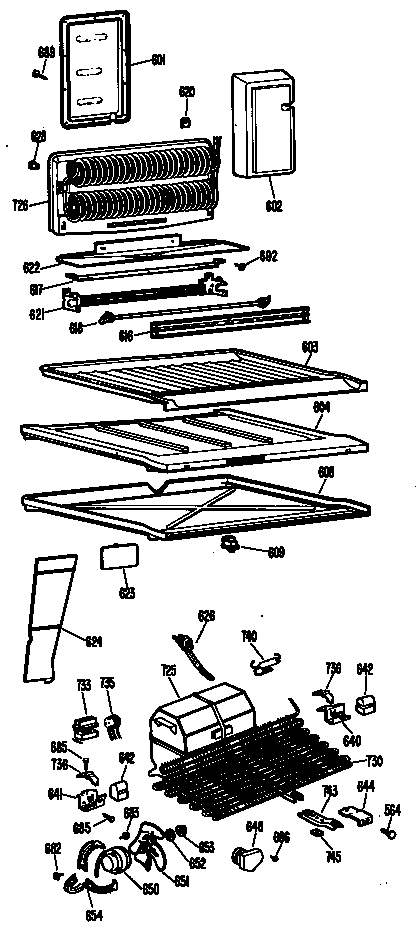 Hotpoint CTX18GFCR unit diagram