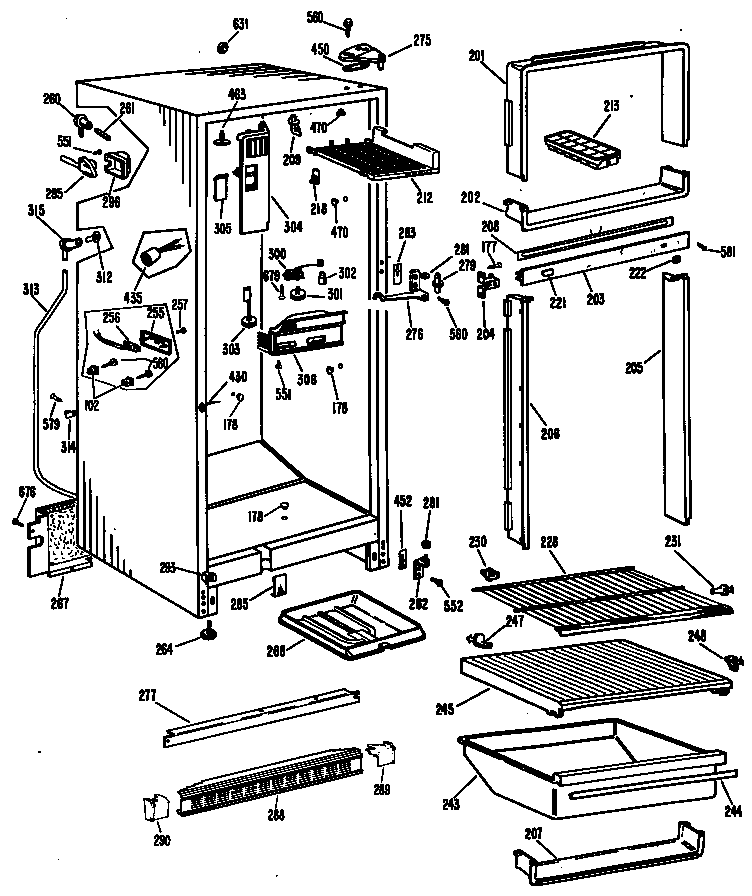 Hotpoint CTF15CFCR chassis diagram